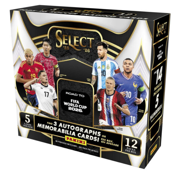 2025/26 Panini Select Road To FIFA World Cup 2026 Soccer Hobby 12 Box Case
