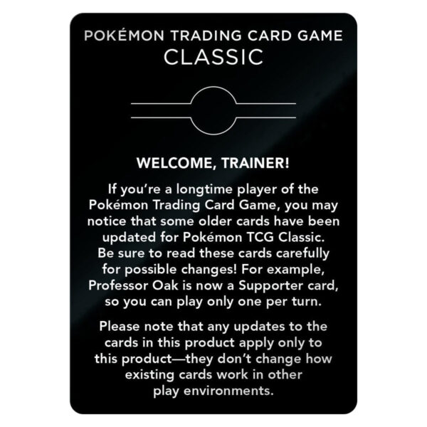 Pokemon Trading Card Game Classic Collection